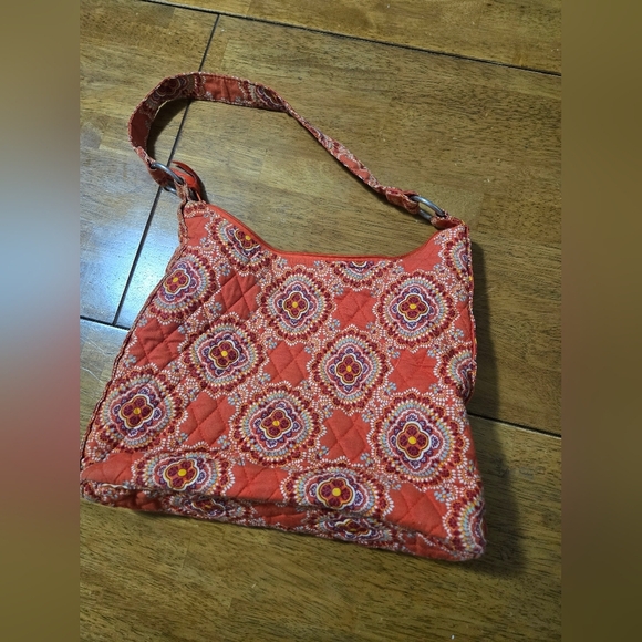 Vera Bradley Shoulder Tote Bag Purse Authentic Paprika Quilted Zip Handbag - Picture 2 of 6